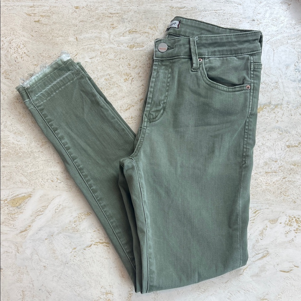 Dear John Gisele High Waisted Skinny olive Jeans women’s size 28
